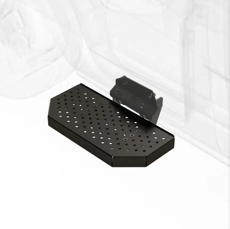 RA0214-JL1.PS – LEGEND FLEET Truck Step, Passenger Side Single Flat Treaded Step 63 Pound Capacity Fixed Stationary E...